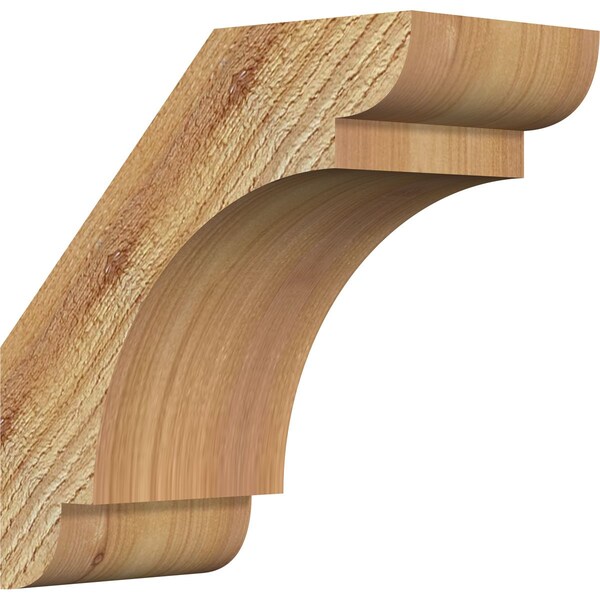 Ekena Millwork 4"W x 8"D x 8"H Olympic Rough Sawn Knee Brace, Western Red Cedar BRC04X08X08OLY00RWR - main